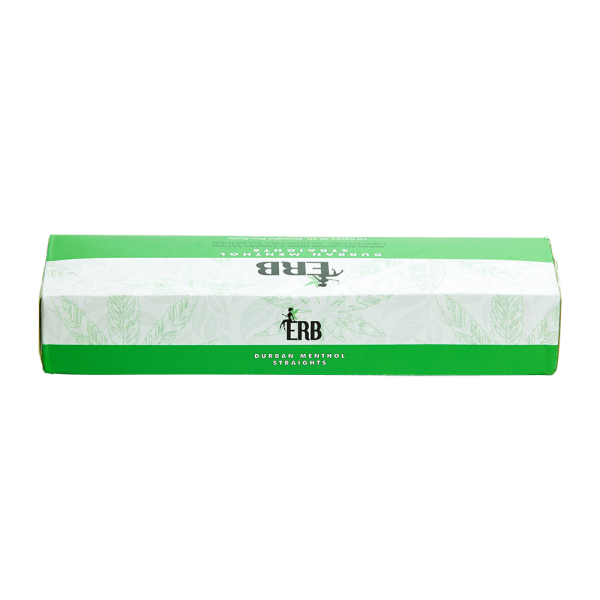 Bhang hemp preroll ERB Durban Menthol carton angle