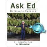 Ask Ed Marijuana Success Ed Rosenthal Book Cover Signed