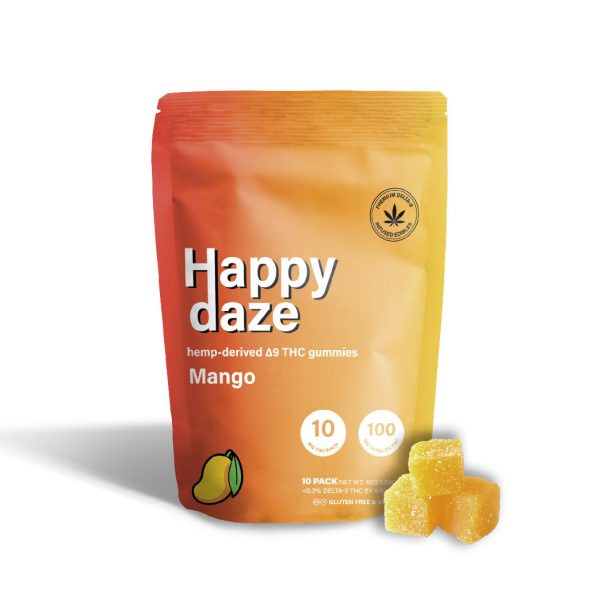 Happy Daze D9 Gummy Product Image Mango