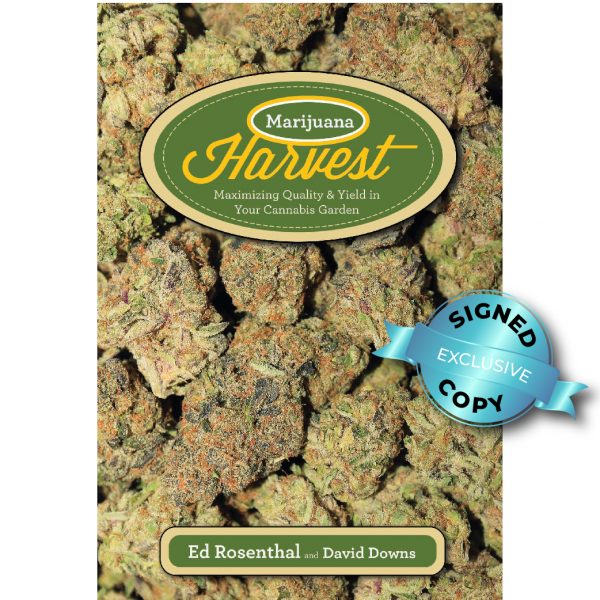 Marijuana Harvest Cannabis Garden Ed Rosenthal Book Cover Signed