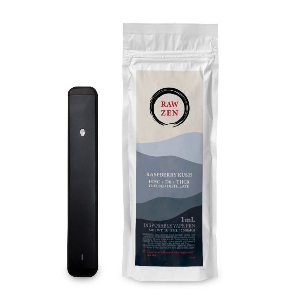 Rawzen D8 HHC THCO Pen Vape Raspberry Kush 1