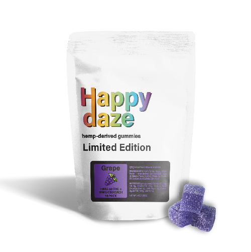 Happy Daze D9 CBD 1.1 Gummy Grape (2)