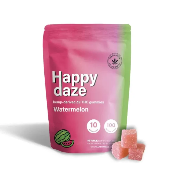 Delta-9 THC 100mg Watermelon Gummies