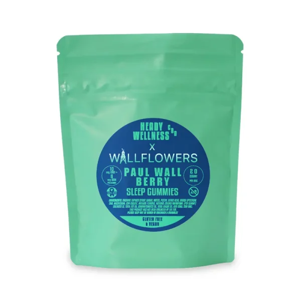 CBD 200mg 100mg CBN Paul Wall Wallflower Blueberry Sleep Gummies