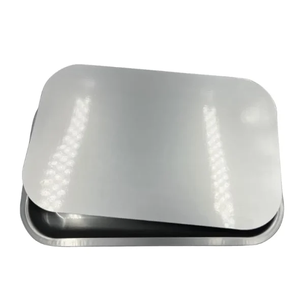 Gray Metal Rolling Tray 7" x 5" with Magnet Cover